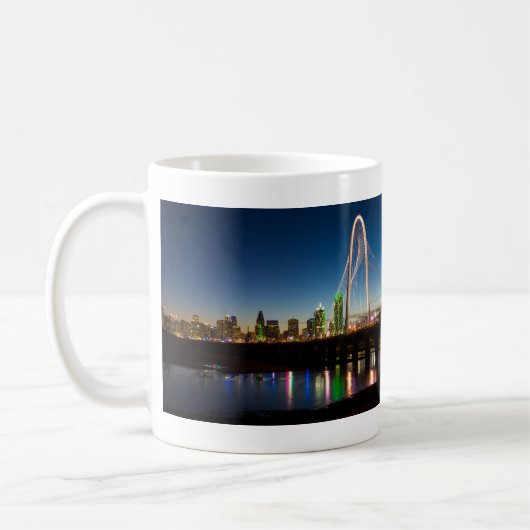 Dallas Skyline Dawn Coffee Mug (Gauche)
