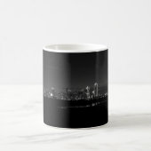 Dallas Skyline Dawn Pano Grayscale Café Mug (Centre)