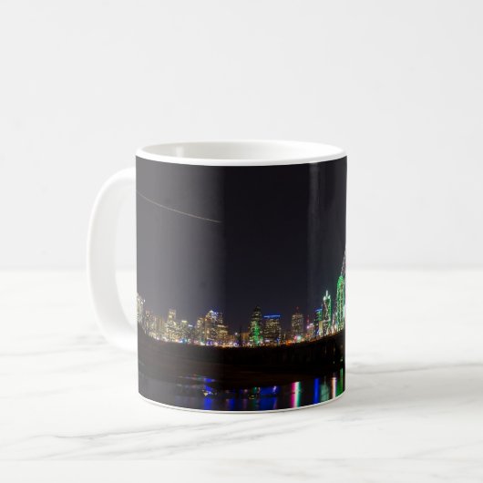 Dallas Skyline Hunt Coffee Mug (Devant gauche)