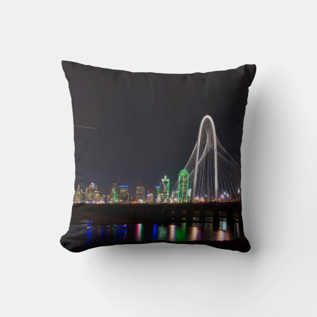 Dallas Skyline Hunt Kussen (Voorkant)