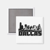 Dallas Skyline Magneet (Voorkant / Achterkant)