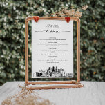 Dallas Skyline Mariage Dîner Carte menu 5x7<br><div class="desc">La collection Skyline est un étonnant assortiment de skylines méticuleusement esquissés qui capturent l'essence des paysages urbains emblématiques. Parfait pour les mariages métropolitains ou les mariages de destination,  cette collection incarne le charme intemporel des paysages urbains et apporte une touche élégante à votre journée spéciale.</div>