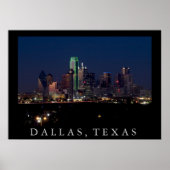 Dallas Skyline Poster (Voorkant)