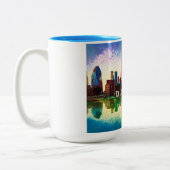 Dallas Skyline Urban City Art Mug (Gauche)