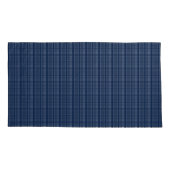 Dallas Sports Fan Silver Navy Blue Pset Striped Kussensloop (Achterkant-Links)