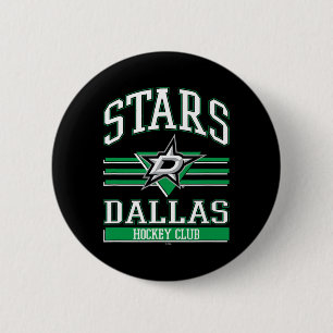 Dallas Stars Hockey Club Zwart Officieel Gelicenti Ronde Button 5,7 Cm