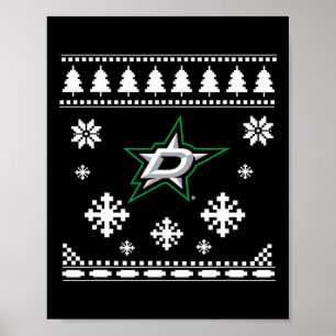 Dallas Sterren Lelijke Kersttrui Vakantie Poster