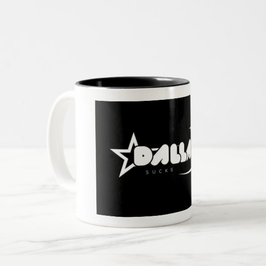 Dallas Sucks Bold Statement Coffee Mug (Devant gauche)
