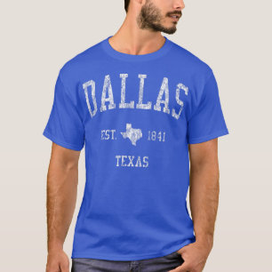 Dallas TeasVintage Sportontwerp Dallas Big D T-shi T-shirt