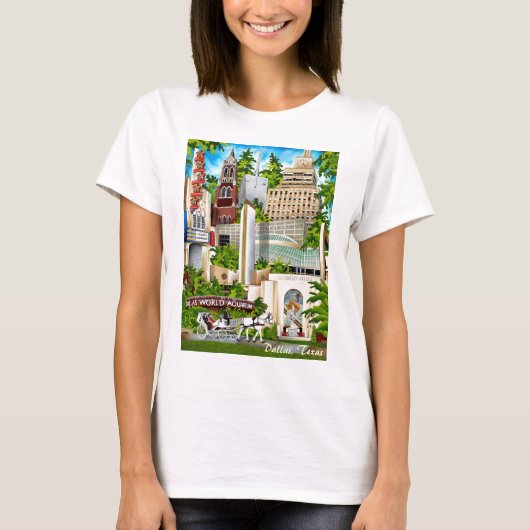 Dallas, Texas-2 T-shirt (Voorkant)
