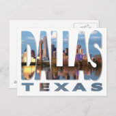Dallas, Texas Briefkaart (Voorkant / Achterkant)
