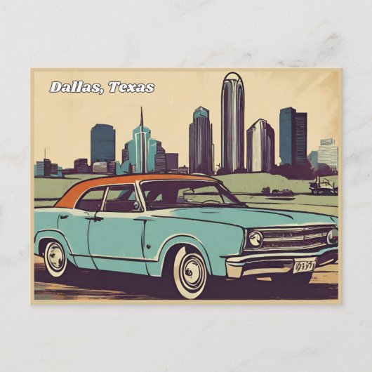 Dallas, Texas Briefkaart (Voorkant)
