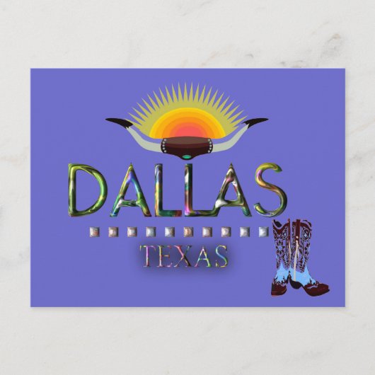 Dallas, Texas Briefkaart (Voorkant)