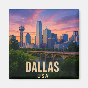 Dallas Texas Brug Reis Cadeau Magneet