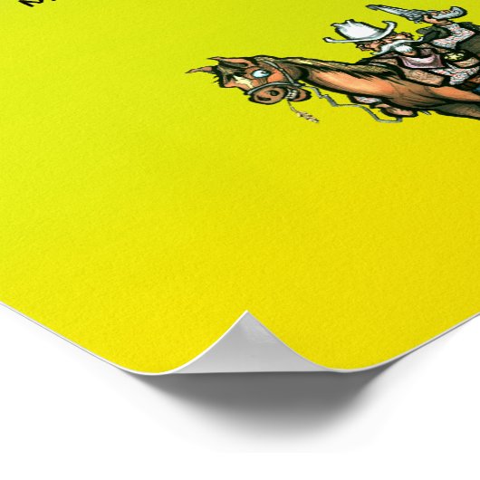 Dallas Texas Cartoon Map Poster (Hoek)