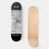 Dallas, Texas City Map Skateboard (Recto)