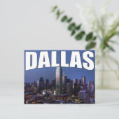 Dallas Texas City Skyline dans la carte postale du (Debout devant)