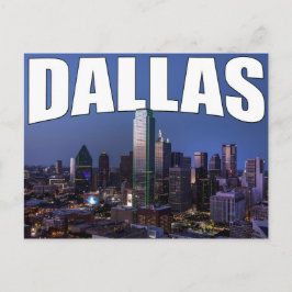 Dallas Texas City Skyline in het Briefkaart van de