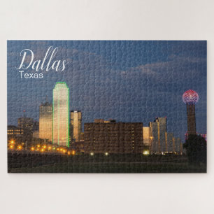 Dallas Texas City Skyline Jigzaag Puzzle Legpuzzel