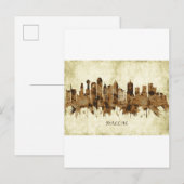 Dallas Texas Cityscape Uitnodiging Briefkaart (Voorkant / Achterkant)