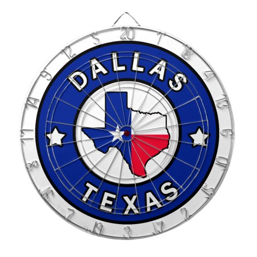 Dallas Texas Dartbord (Voorkant)