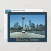 Dallas Texas Designer Briefkaart (Voorkant / Achterkant)