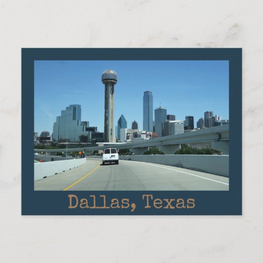 Dallas Texas Designer Briefkaart (Voorkant)