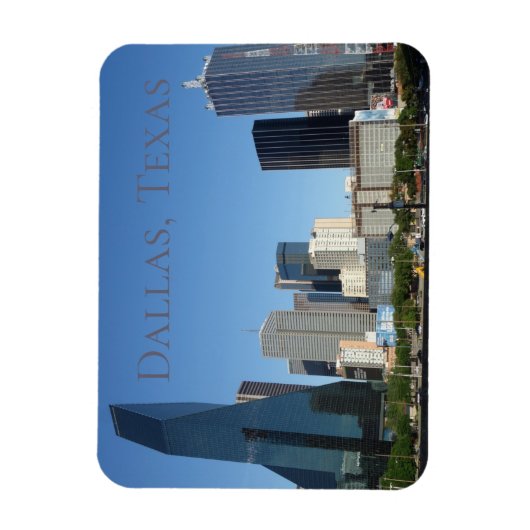 Dallas Texas Designer Magnet (Vertical)