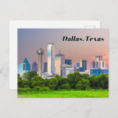 Dallas, Texas Downtown Uitzicht Briefkaart (Voorkant / Achterkant)