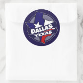 Dallas Texas drapeaux autocollants (Sac)