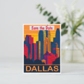 Dallas, Texas, Enregistrer la date, carte postale  (Debout devant)