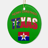 Dallas Texas kerstversiering Keramisch Ornament (Links)