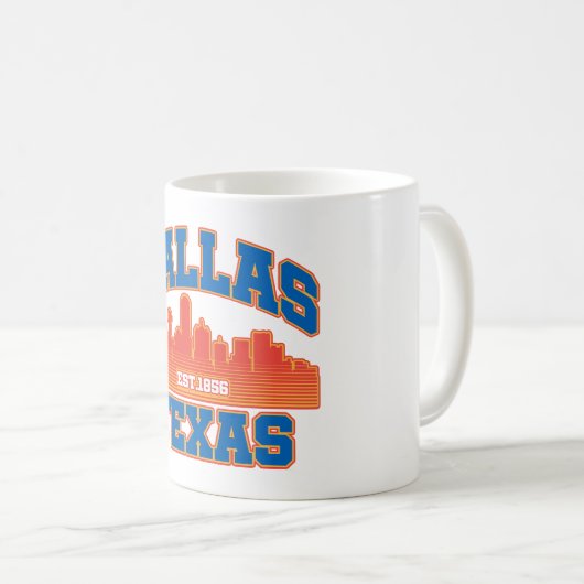 Dallas, Texas Koffiemok (Voorkant rechts)