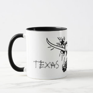 Dallas Texas Longhorn Ceramic Mok