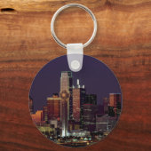 Dallas, Texas night skyline Sleutelhanger (Voorkant)
