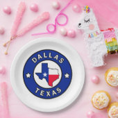 Dallas Texas Papieren Bordje (Feest)