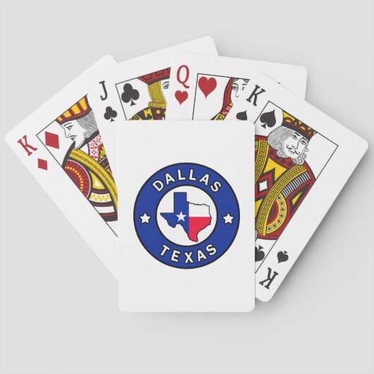 Dallas Texas Pokerkaarten (Achterkant)