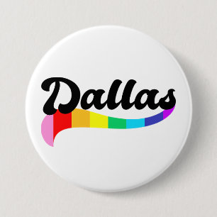 Dallas Texas regenboog gay pride TX LGBTQ rechten Ronde Button 7,6 Cm