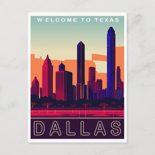 Dallas, Texas, Reizen Briefkaart (Voorkant)