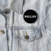 Dallas Texas Ronde Button 5,7 Cm (In situ)