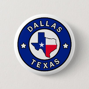 Dallas Texas Ronde Button 5,7 Cm