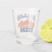 Dallas, Texas Shot Glas (Achterkant)