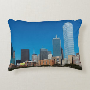 Dallas Texas skyline bij zonsondergang Accent Kussen