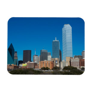 Dallas Texas skyline bij zonsondergang Magneet