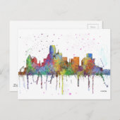 DALLAS, TEXAS SKYLINE BRIEFKAART (Voorkant / Achterkant)