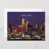 Dallas, Texas skyline Briefkaart (Voorkant / Achterkant)