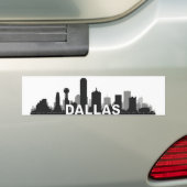 Dallas Texas Skyline Bumpersticker (Op auto)