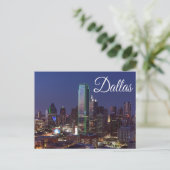 Dallas, Texas Skyline, Carte postale des États-Uni (Debout devant)