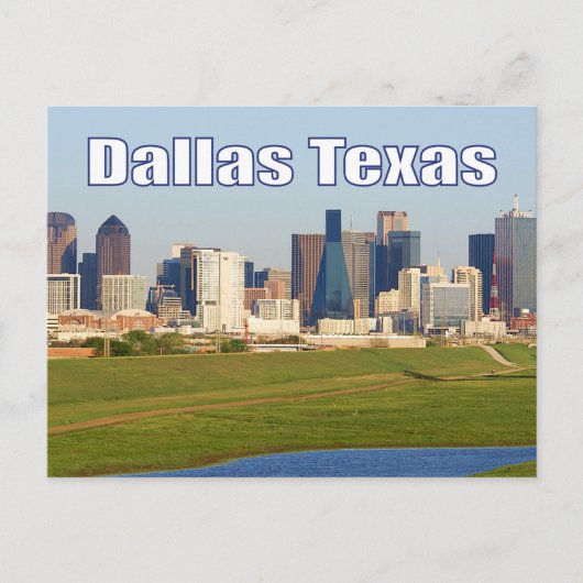 Dallas, Texas Skyline, Carte postale des États-Uni (Devant)
