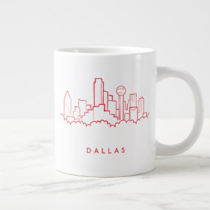 Dallas Texas Skyline Extra Grote Beker